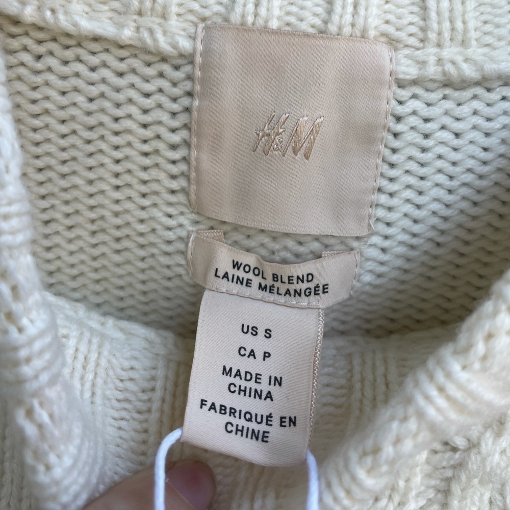 H&M Cable-knit Wool-blend Sweater - Picture 9 of 10